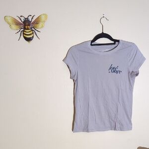 Universal Thread Purple Fitted Cap Sleeve T-Shirt